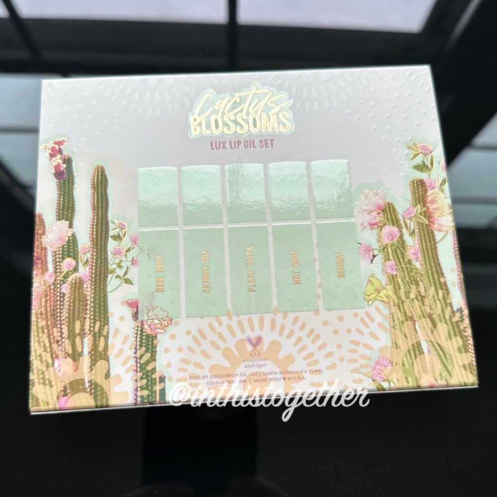 ✨PICK 2/$40✨🌵 Colourpop Cactus Blossoms Lip Oil Set - Picture 2 of 6